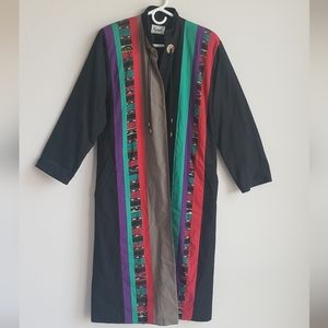 Vintage Girasol Coat Art to Wear Ranch Wear Mexican South West 1980s 1990s Large